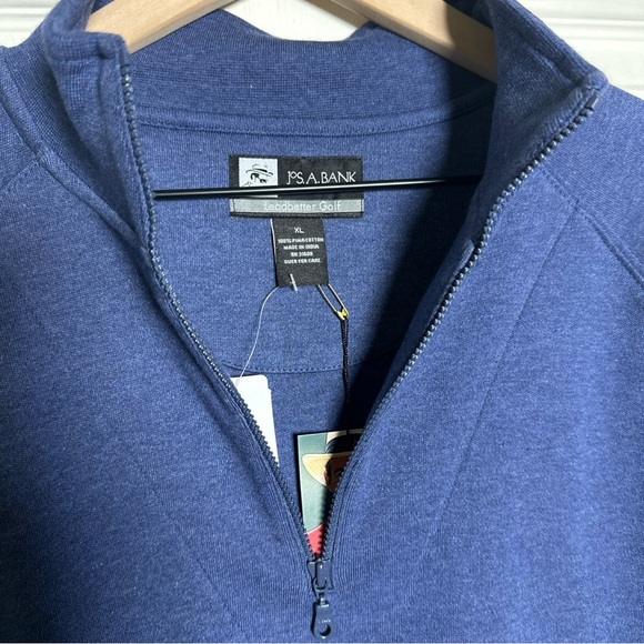 Jos. A. Bank Leadbetter Golf Men’s XL 1/4 Zip 100% Pima Cotton Sweater Outdoor - Picture 7 of 10